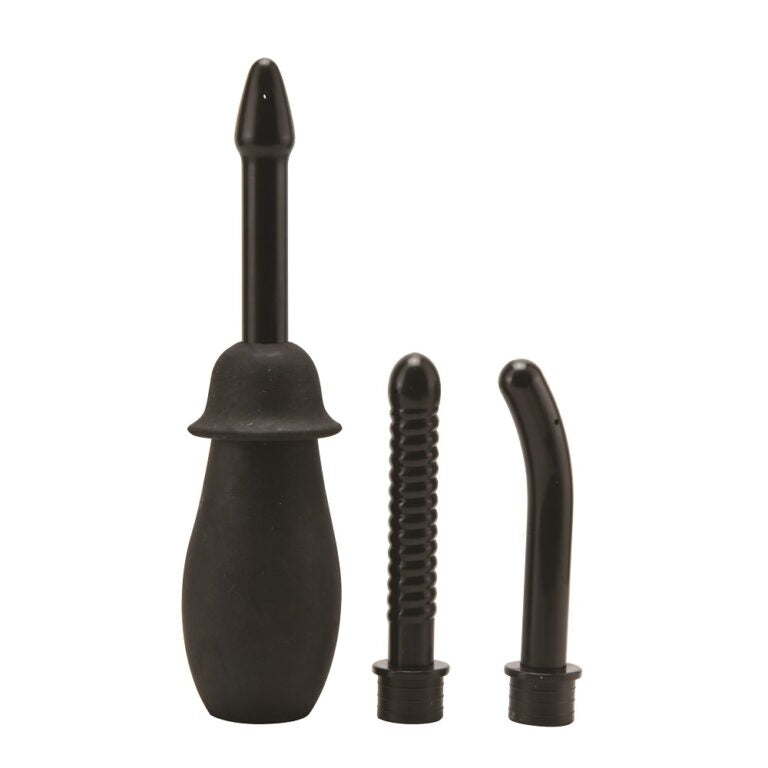 Versatile Douche Kit With 3 Interchangeable Nozzles For Enhanced Cleansing And Pleasure Sensations