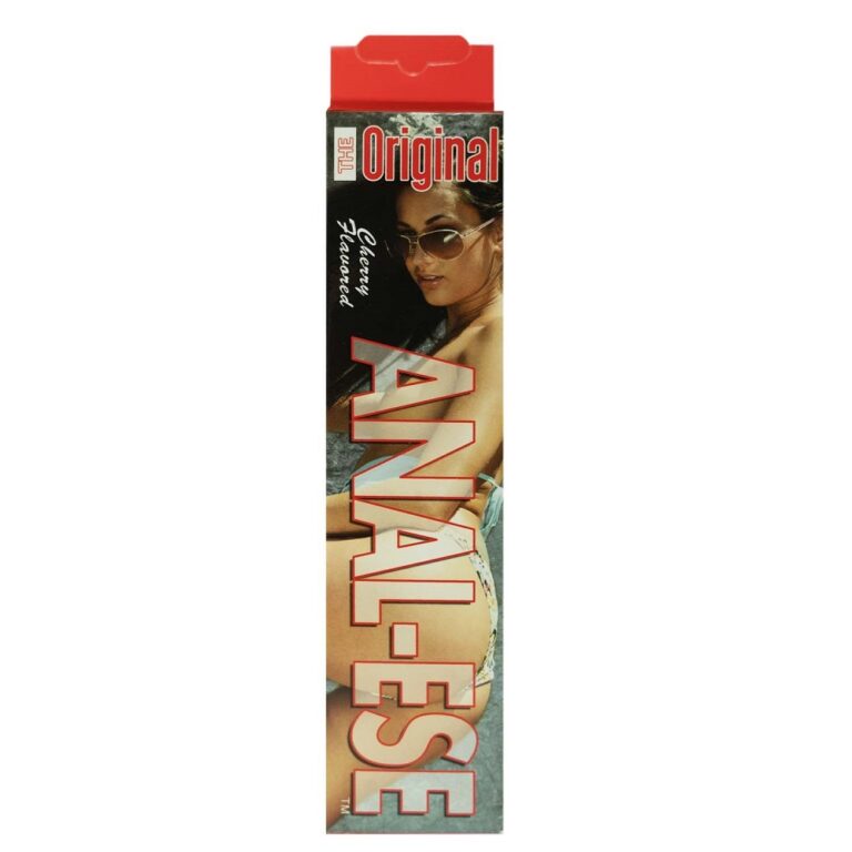 Anal-Ese Cherry Flavored Anal Desensitising Cream for comfort and relaxation, shown in a tube on a neutral background.