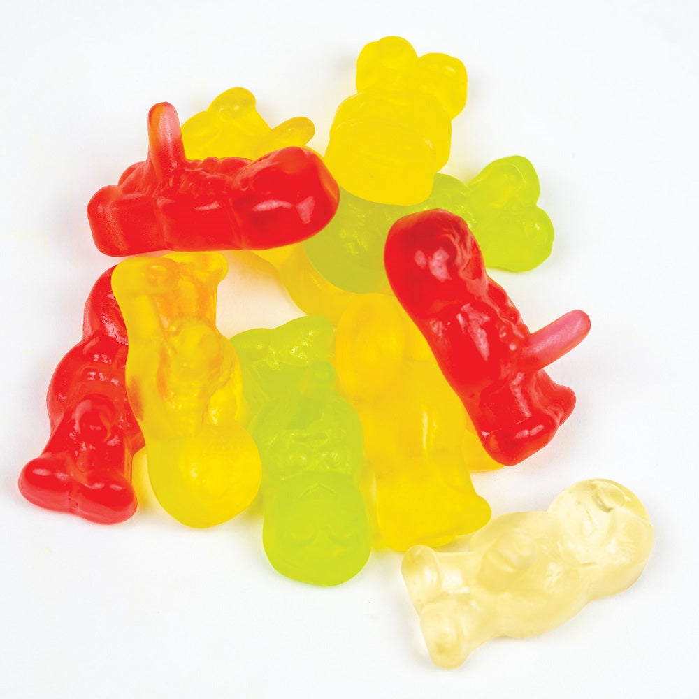 Gummy Adult Jelly Sweets, Willies or Sexy Men - 24 Fruit Flavoured Jelly Sweets Perfect For Fun Adult Occasions