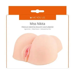 Sophisticated image of the MISS NIKITA Realistic Vibrating Masturbator, capturing the essence of its realism and the thrill of dual entry points.