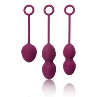 Thumbnail for a set of three purple balls with handles