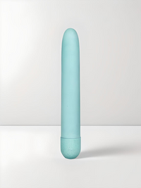 Gaia - The World's First Biodegradable Bullet Vibrator in elegant blue hue, showcasing its sleek design and eco-friendly Biofeel material.