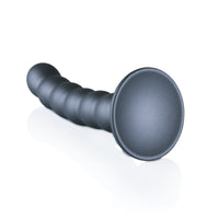 Thumbnail for Ouch Beaded Silicone G Spot Dildo 5inch Metallic Grey, Scandals