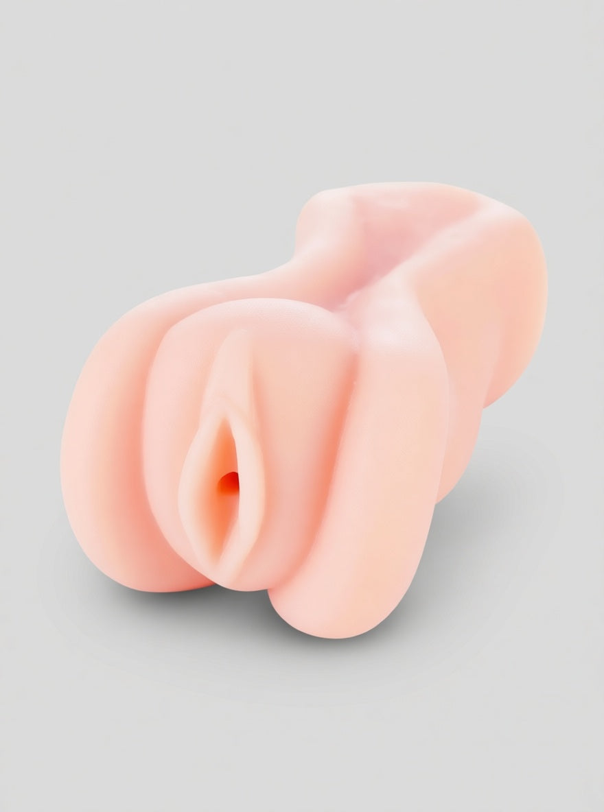 Miss Mischa Deluxe Realistic Masturbator - Lifelike Feel, Vibrator-Compatible, Latex-Free, luxury realistic masturbator in light flesh tone