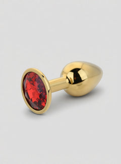 Toosh Metal Butt Plug With Gems - Aluminium Alloy, Jewelled Base, Beginner Friendly metal butt plug presented as a luxury intimate accessory