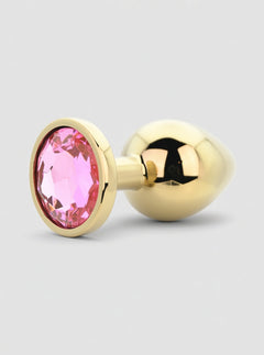 Toosh Metal Butt Plug With Gems - Aluminium Alloy, Jewelled Base, Beginner Friendly metal butt plug with premium polished finish