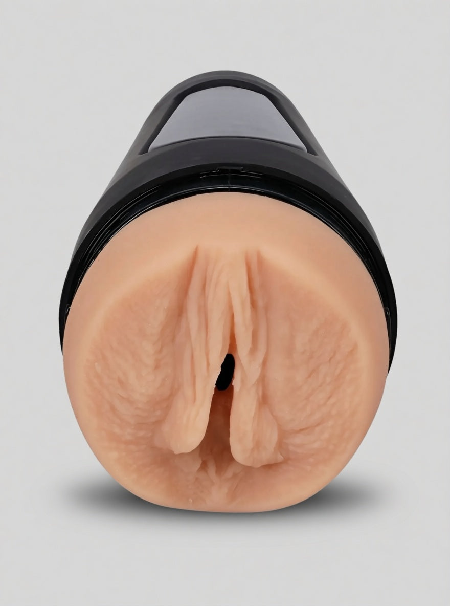 Main Squeeze Kiley Corrupt Pussy ULTRASKYN Stroker With Adjustable Suction Control showing the soft realistic sleeve
