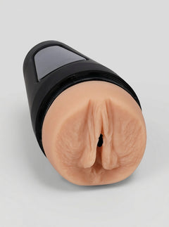 Main Squeeze Kiley Corrupt Pussy ULTRASKYN Stroker With Adjustable Suction Control in vanilla, luxury realistic masturbator view