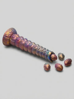 Creature Cocks Deep Invader Tentacle Ovipositor Silicone Dildo with Eggs