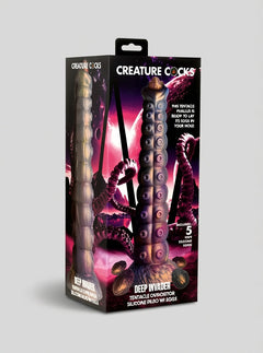 Creature Cocks Deep Invader Tentacle Ovipositor Silicone Dildo with Eggs