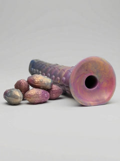 Creature Cocks Deep Invader Tentacle Ovipositor Silicone Dildo with Eggs