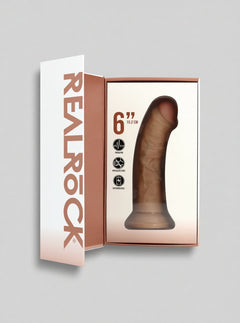Real Rock Vibrating Regular Curved Cock Realistic Dildo