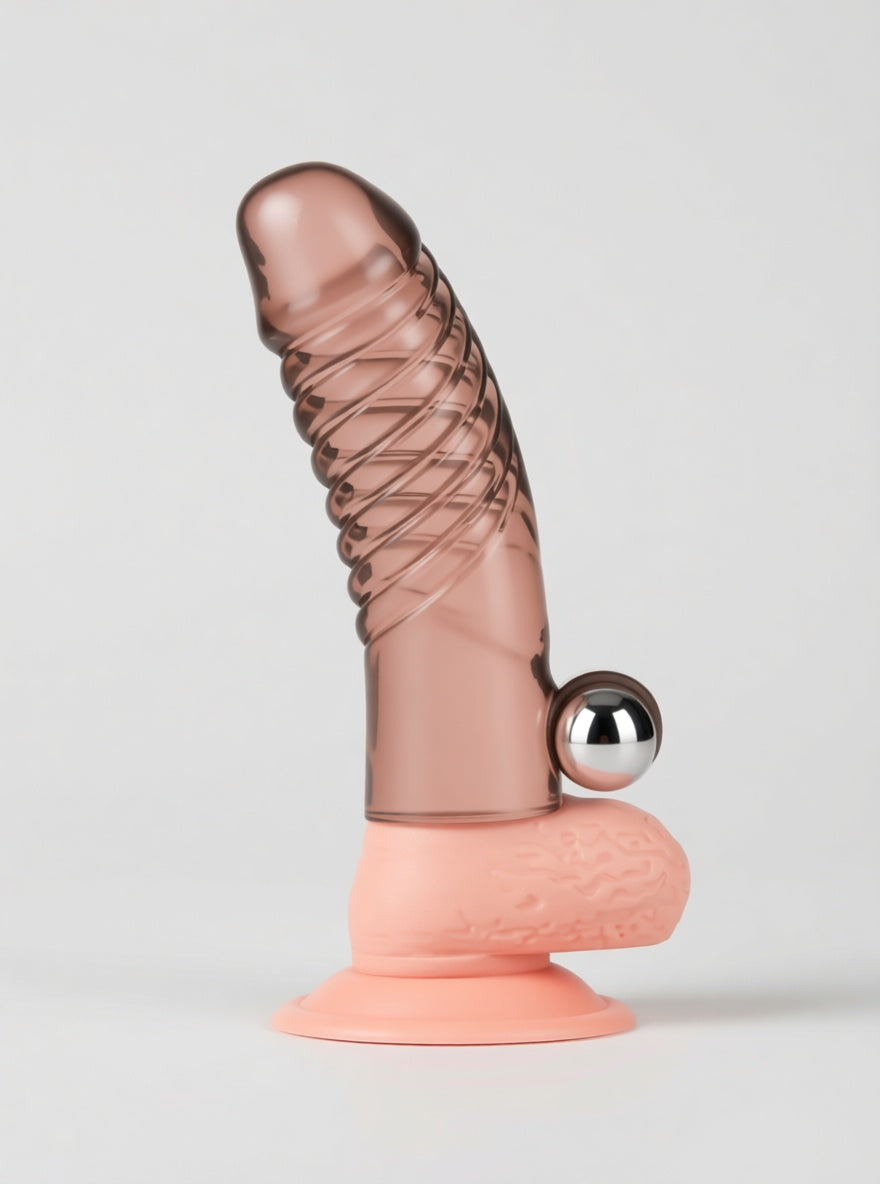 Blueline 5.25inch Vibrating Penis Enhancing Sleeve Extension