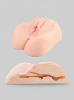 Me You Us Miss Mia Premium Vibrating Realistic Masturbator Flesh displaying its supple, lifelike TPE material, realistic masturbator product image