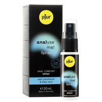Pjur Analyse Me Spray Transparent featuring luxurious anal comfort formulation to enhance sensitivity during intimate experiences.