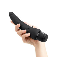 Refined Powercocks 7" Slim Anal Realistic Vibrator, featuring a safety stop collar for the perfect realistic anal vibrating dildo experience.