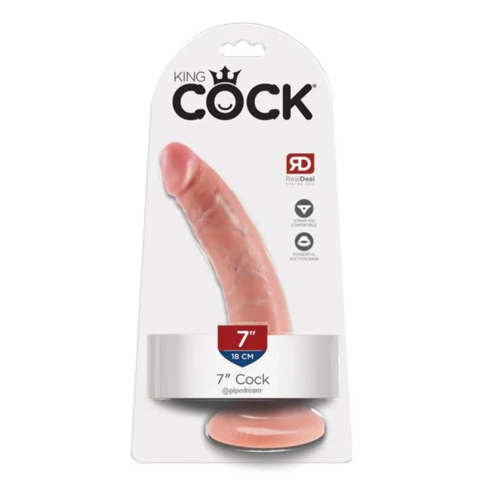 the king cock 7 inch cock is packaged in a package