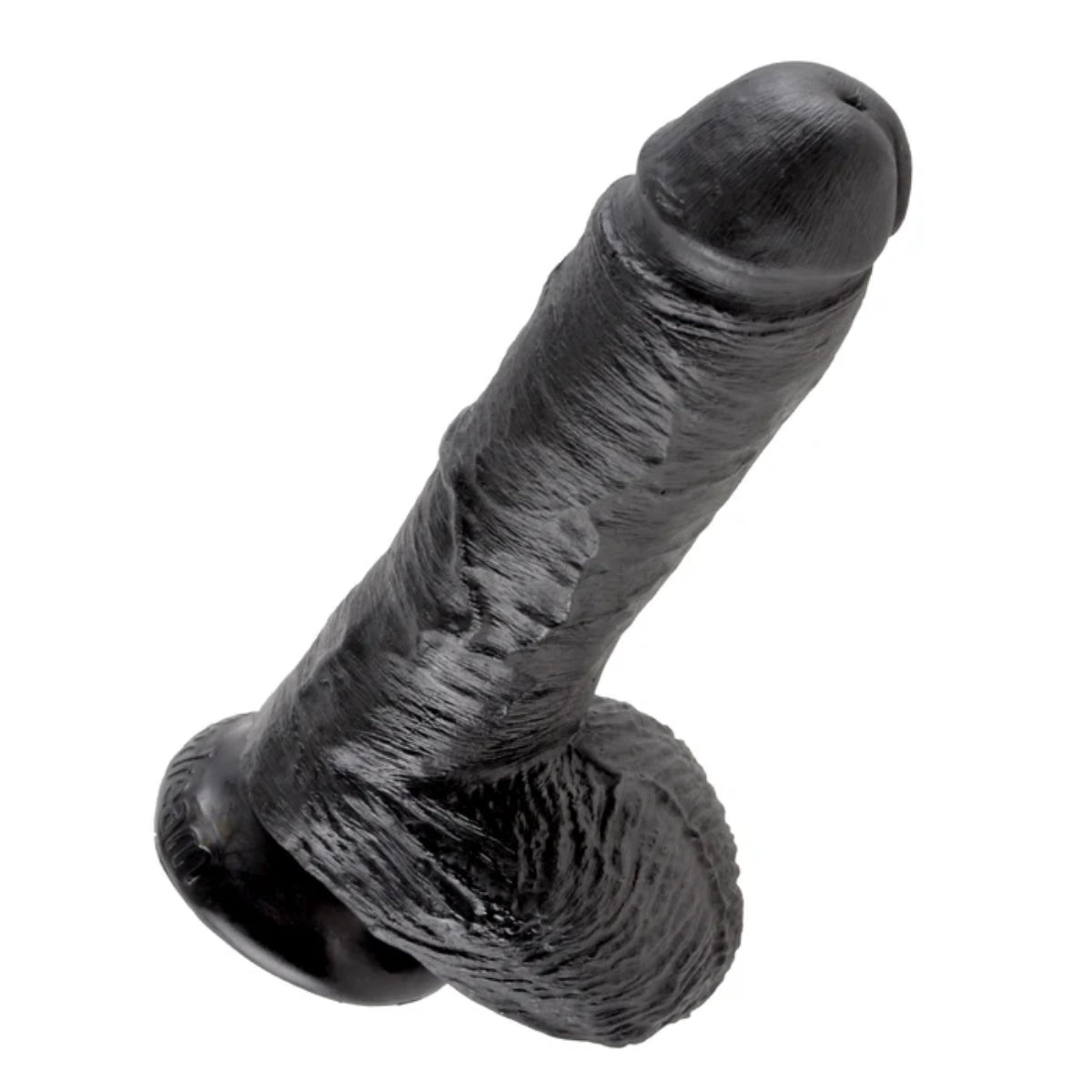 King Cock 8Inch Cock with Balls - Black