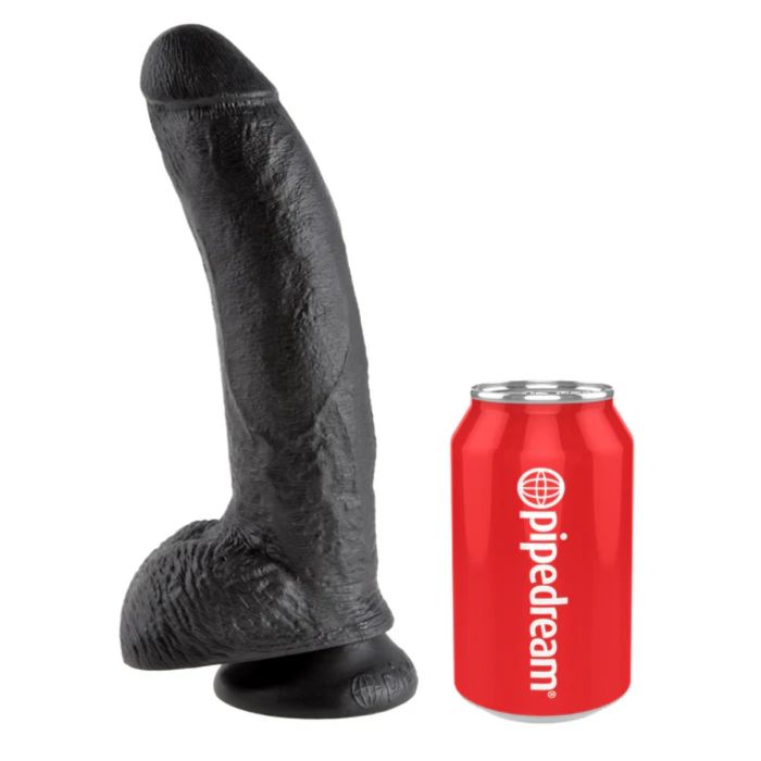 a black cock and a red can of beer