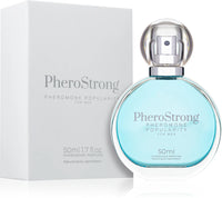 Luxurious display of PheroStrong Pheromone Popularity for Men, showcasing its irresistible scent profile, ideal for everyday and evening wear.