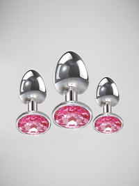 Thumbnail for Scandals Metal Butt Plug with Crystal