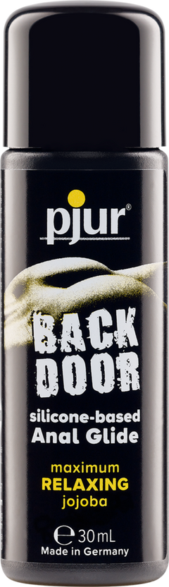 Pjur Back Door Anal Relaxing Silicone-Based Lubricant with Jojoba, 30ml bottle, smooth silicone formula for comfortable anal use