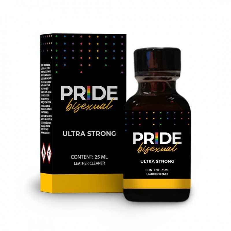 ABS PRIDE Bisexual Leather Cleaner 25ml bottle, ultra-strong formula for cleaning and maintaining leather surfaces.
