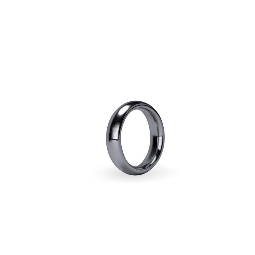 Silver Cock Ring: 40mm Diameter x 17mm Depth Aluminum Erection Enhancer