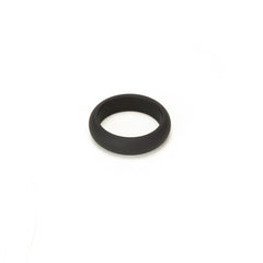 Silicone cock ring from Prowler RED, designed to enhance stamina and pleasure, shown in black with smooth, flexible material.