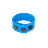 Thumbnail for a blue bracelet with two circles on it