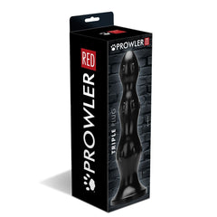 Elegant image of Prowler RED Triple Plug featuring a tapered tip for effortless insertion and a flared base for safety during use.