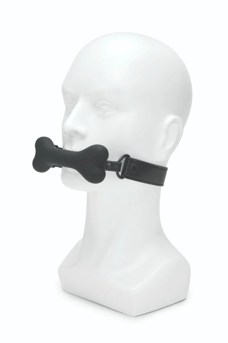 Prowler RED Bone Silicone Adjustable Strap Bit Gag