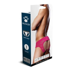 Prowler Pink Lace Open Back Brief, Men's Pink Lace Open Back Brief with seductive open-back design