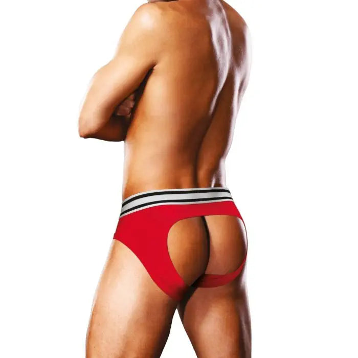 Prowler Red White Open Assless Men's Brief