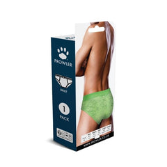 Prowler Lace Brief Neon Green - Chic neon green lace brief offering a flattering fit and stylish allure.