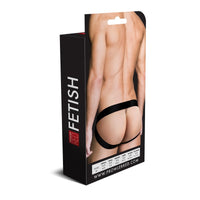 Thumbnail for Prowler RED Fishnet Ass-less Jock Black Menswear Prowler RED (ABS PRO) 