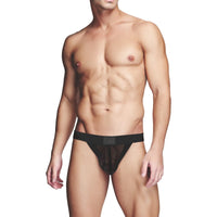 Thumbnail for Prowler RED Fishnet Ass-less Jock Black Menswear Prowler RED (ABS PRO) 