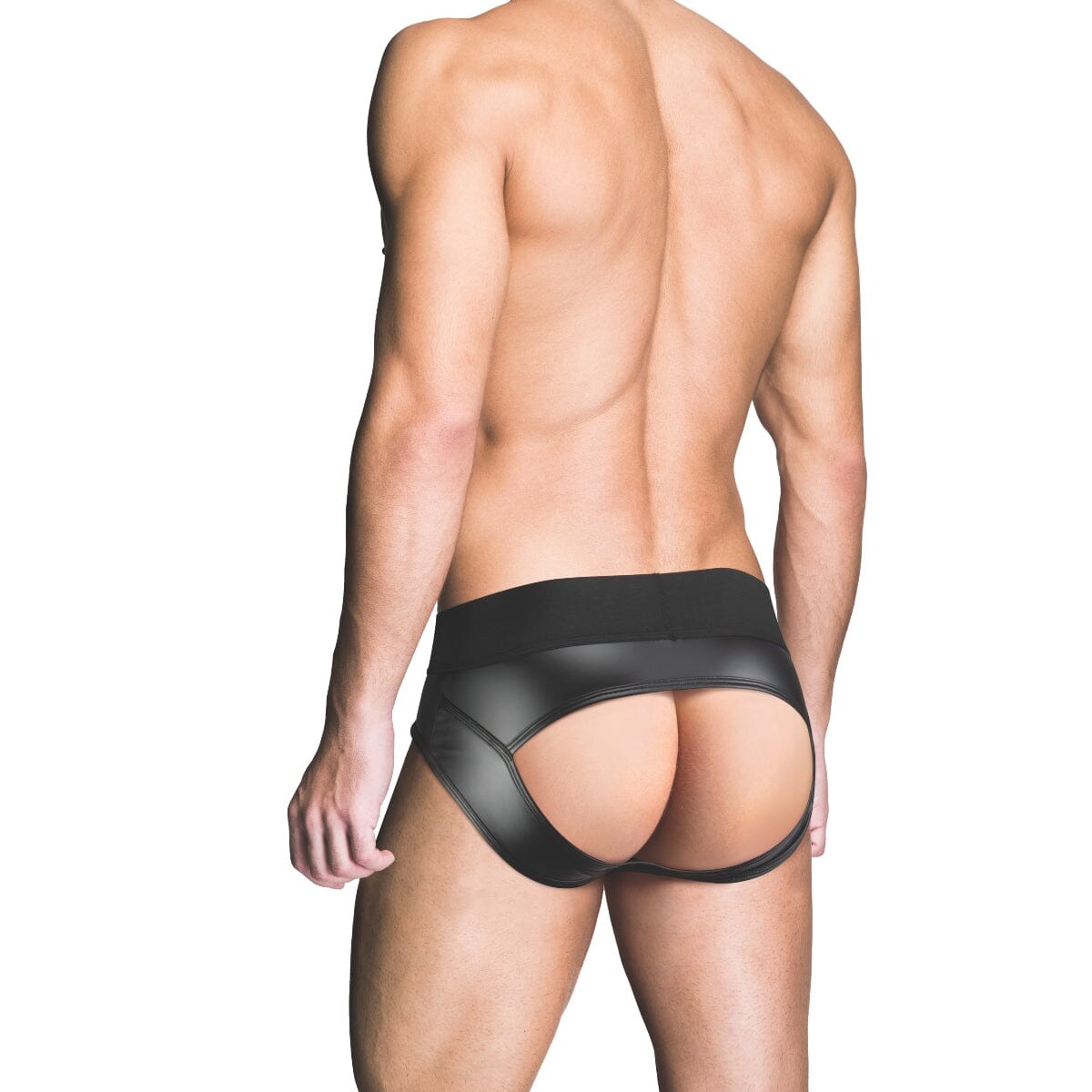 Wetlook Ass-less Brief with Backless Design for Men