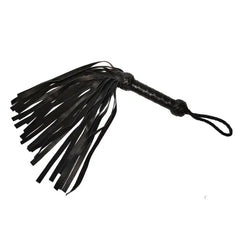 Prowler RED Short Flogger Leather Flogger, premium red leather BDSM accessory