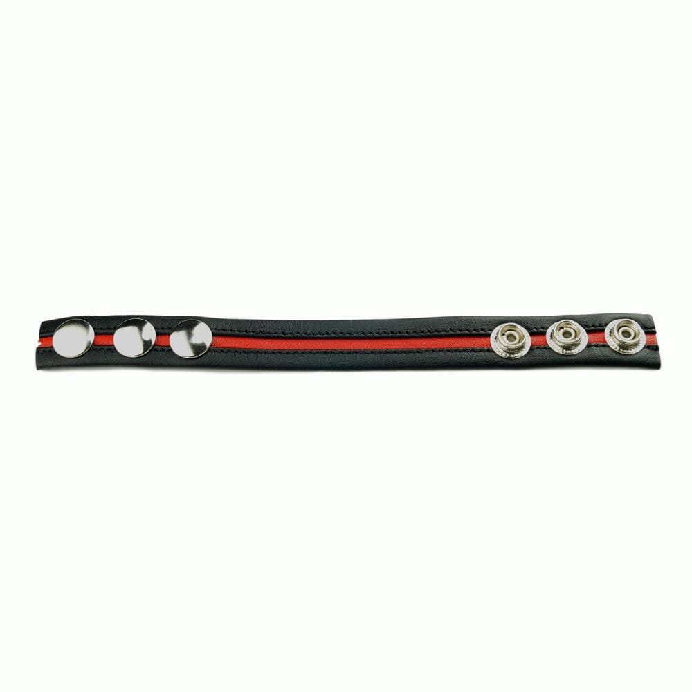Prowler RED red cock strap in silicone, adjustable strap with metal ring, designed for enhanced pleasure and secure fit.