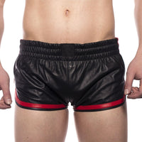 Prowler RED Leather Sports Shorts Black/Red Menswear Prowler RED (ABS PRO) 