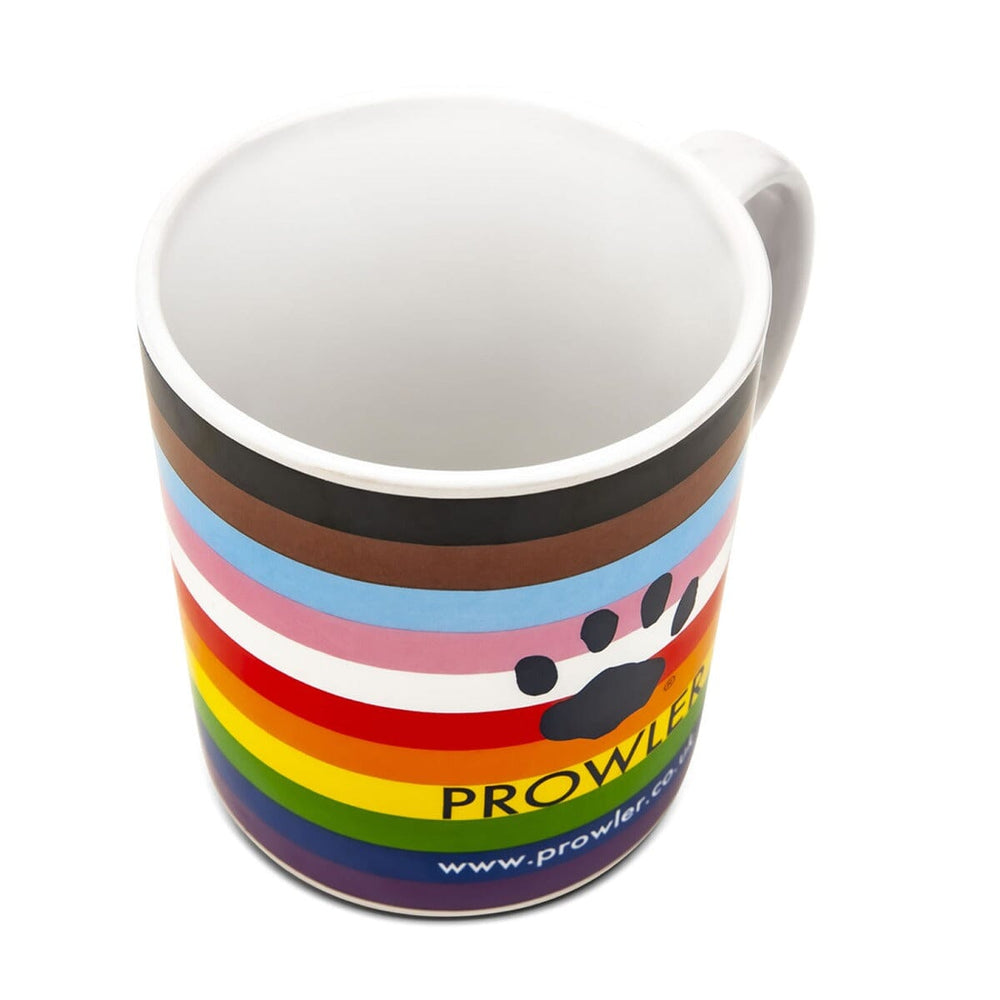 Prowler Pride novelty mug with bold logo design, ceramic drinkware featuring the Prowler brand on a white background.