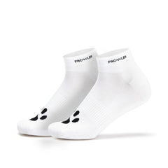 Men's Prowler RED Cotton Ankle Socks with slogan and hole detail, casual style, in black with red accents.