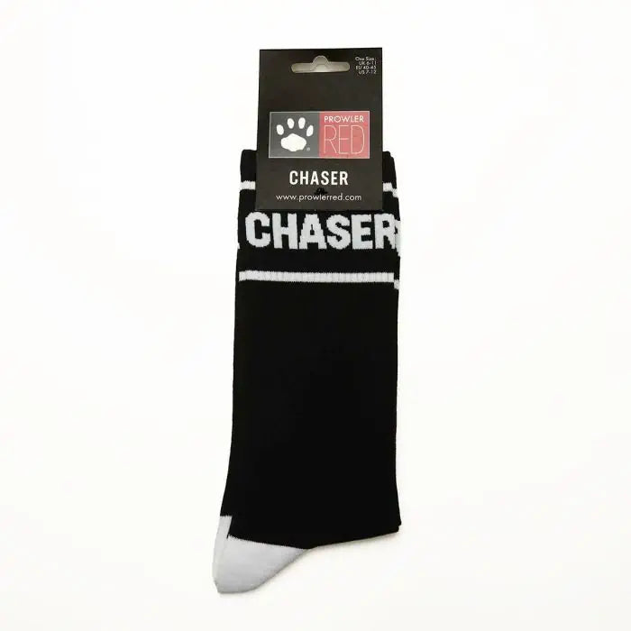 Men's Prowler RED Chaser Socks featuring bold red and black design with comfortable fit and athletic style.