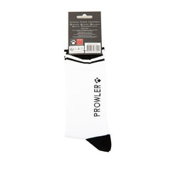 Stylish Prowler RED Crew Sock WOOF showcasing high-quality materials for supreme comfort, ideal luxury crew socks for every occasion.