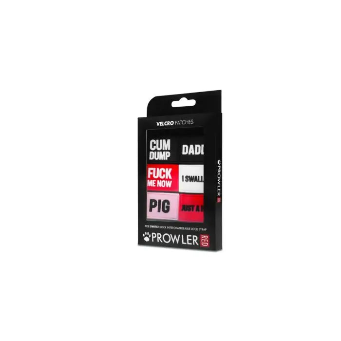 Prowler RED Switch Jock Badges – Premium Interchangeable Hook-And-Loop Kink Patches, 2 Packs