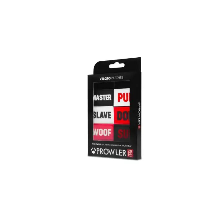 Prowler RED Switch Jock Badges – Premium Interchangeable Hook-And-Loop Kink Patches, 2 Packs