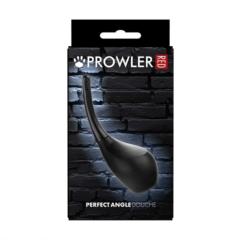 Black Prowler Perfect Angle Douche with contoured nozzle and 310ml capacity, designed for comfortable cleansing.