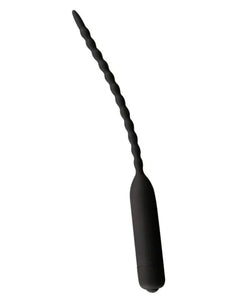 Flexible beaded silicone vibrating sounding rod with 10 functions for beginners, designed for dilators and sounding by Scandals.