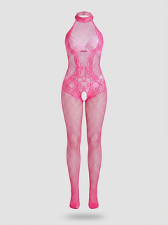 Lace and Fishnet Turtleneck Bodystocking by Scandals